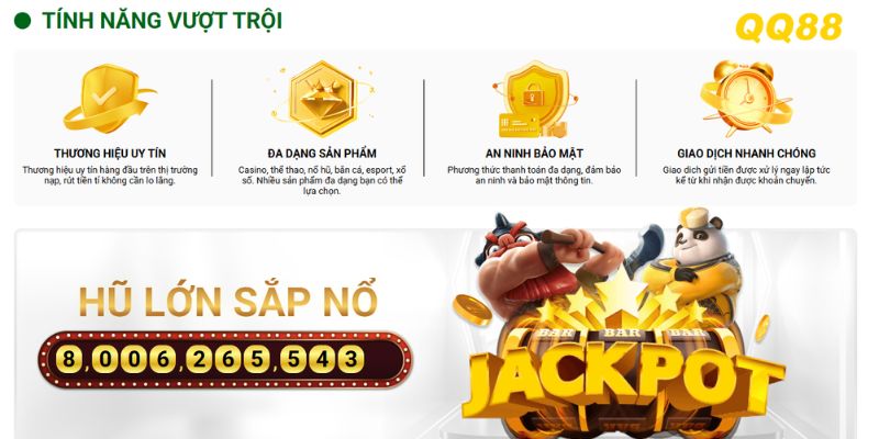 Những ưu điểm vượt trội đưa QQ88 trở thành nhà cái hàng đầu châu Á